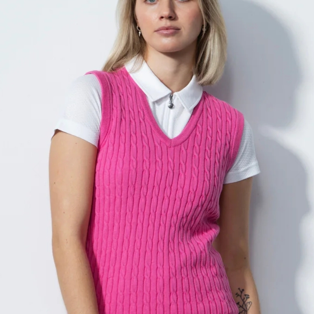 Daily Sports Pink Sky  V-Neck Sweater